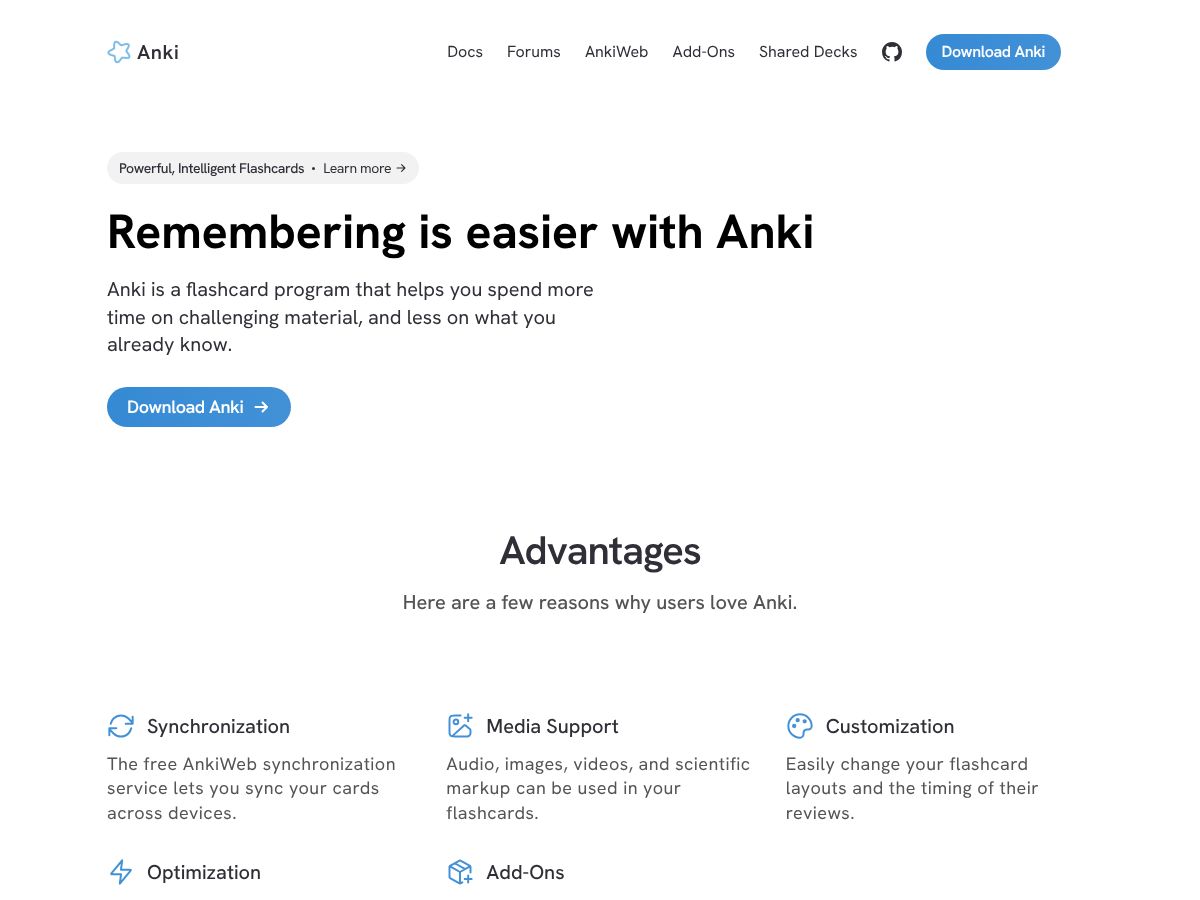 Anki screenshot