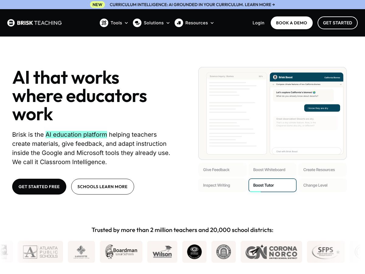 Brisk Teaching screenshot