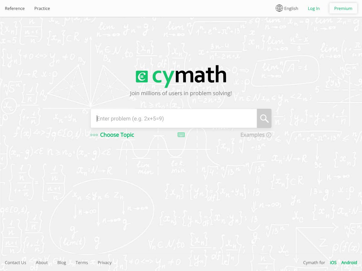 Cymath screenshot