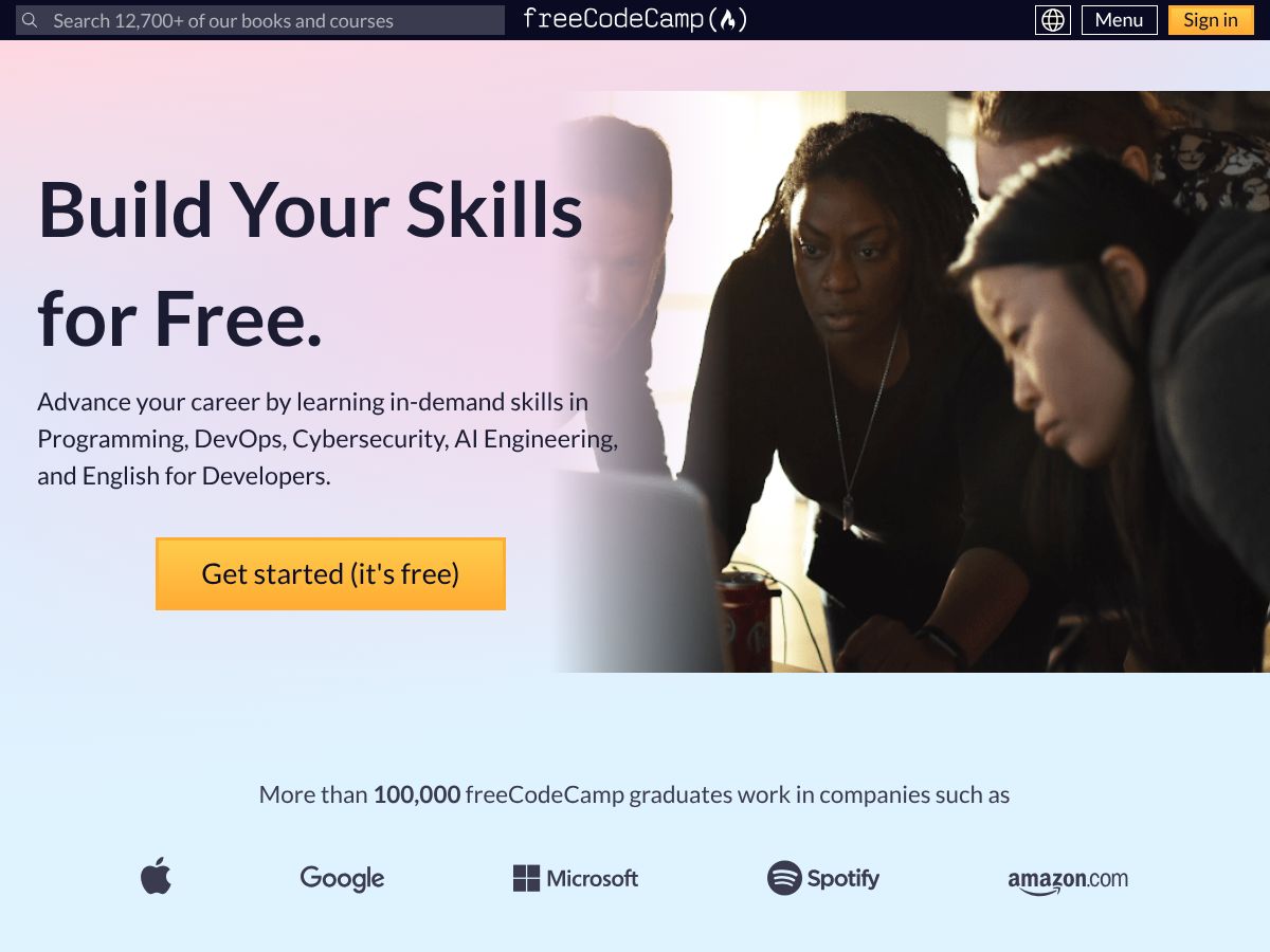 freeCodeCamp screenshot