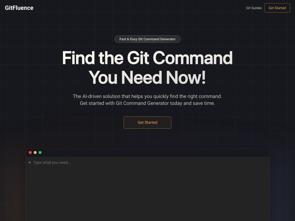 GitFluence screenshot