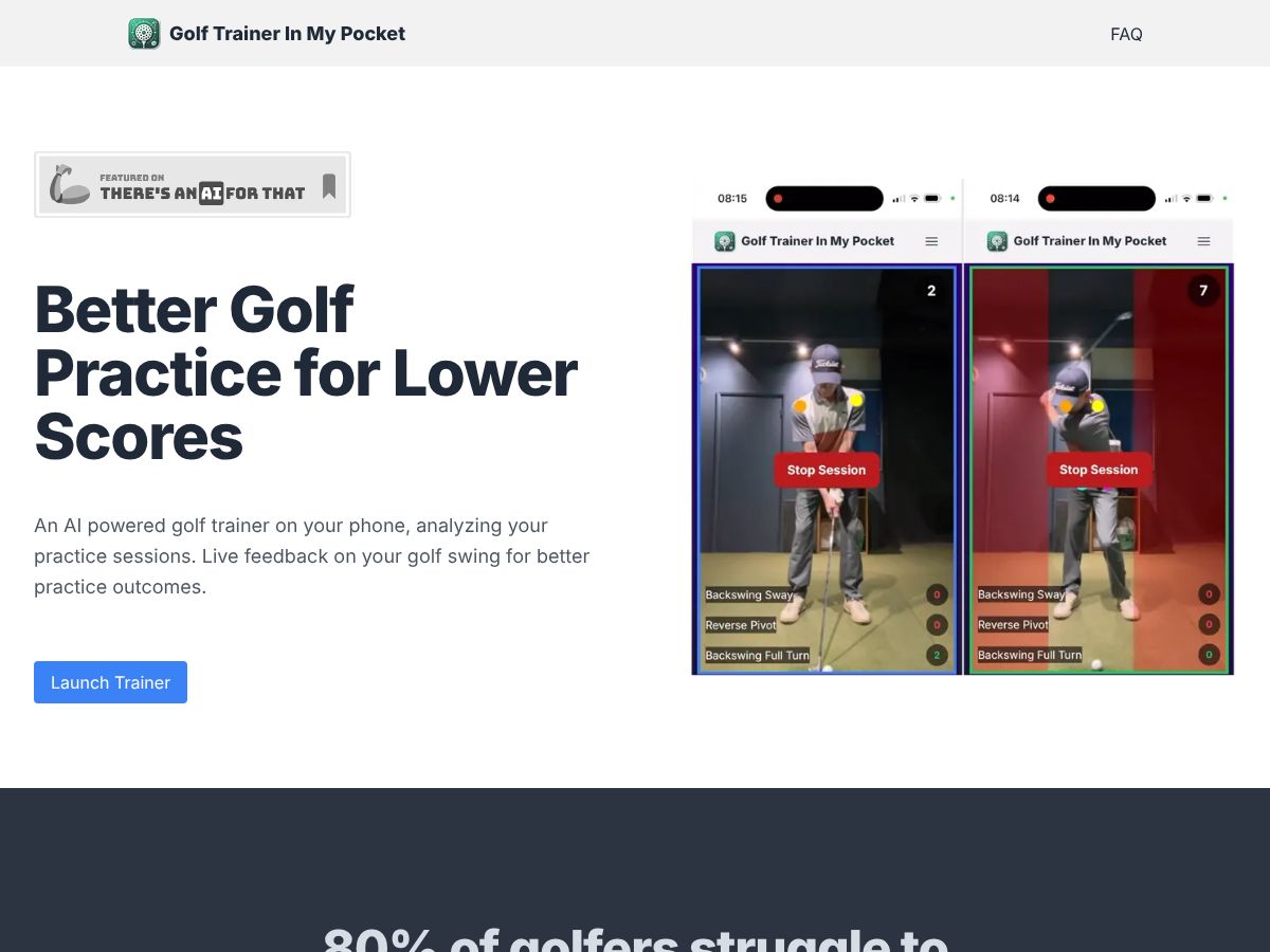 Golf Trainer In My Pocket screenshot