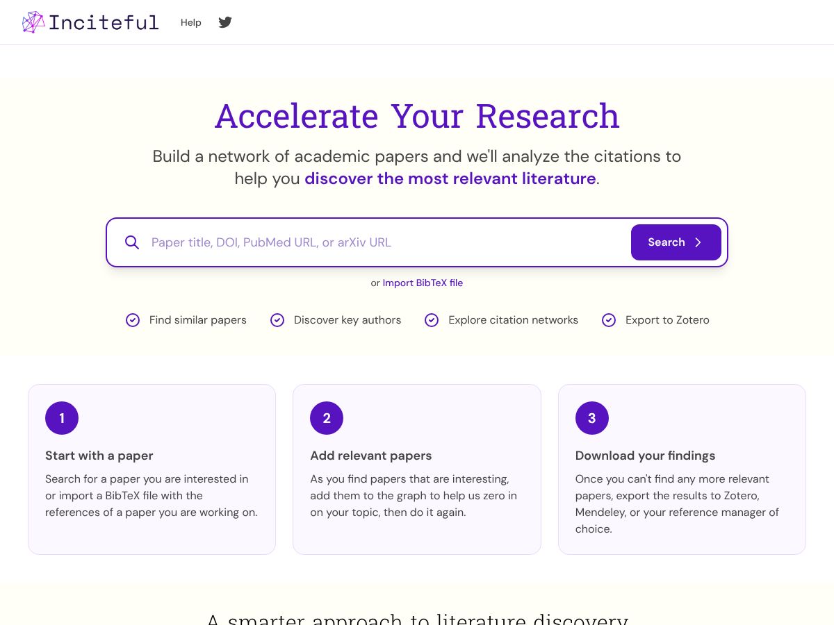 Inciteful screenshot