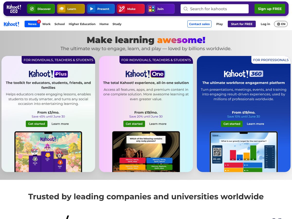 Kahoot! screenshot
