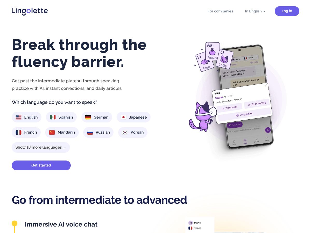 Lingolette screenshot