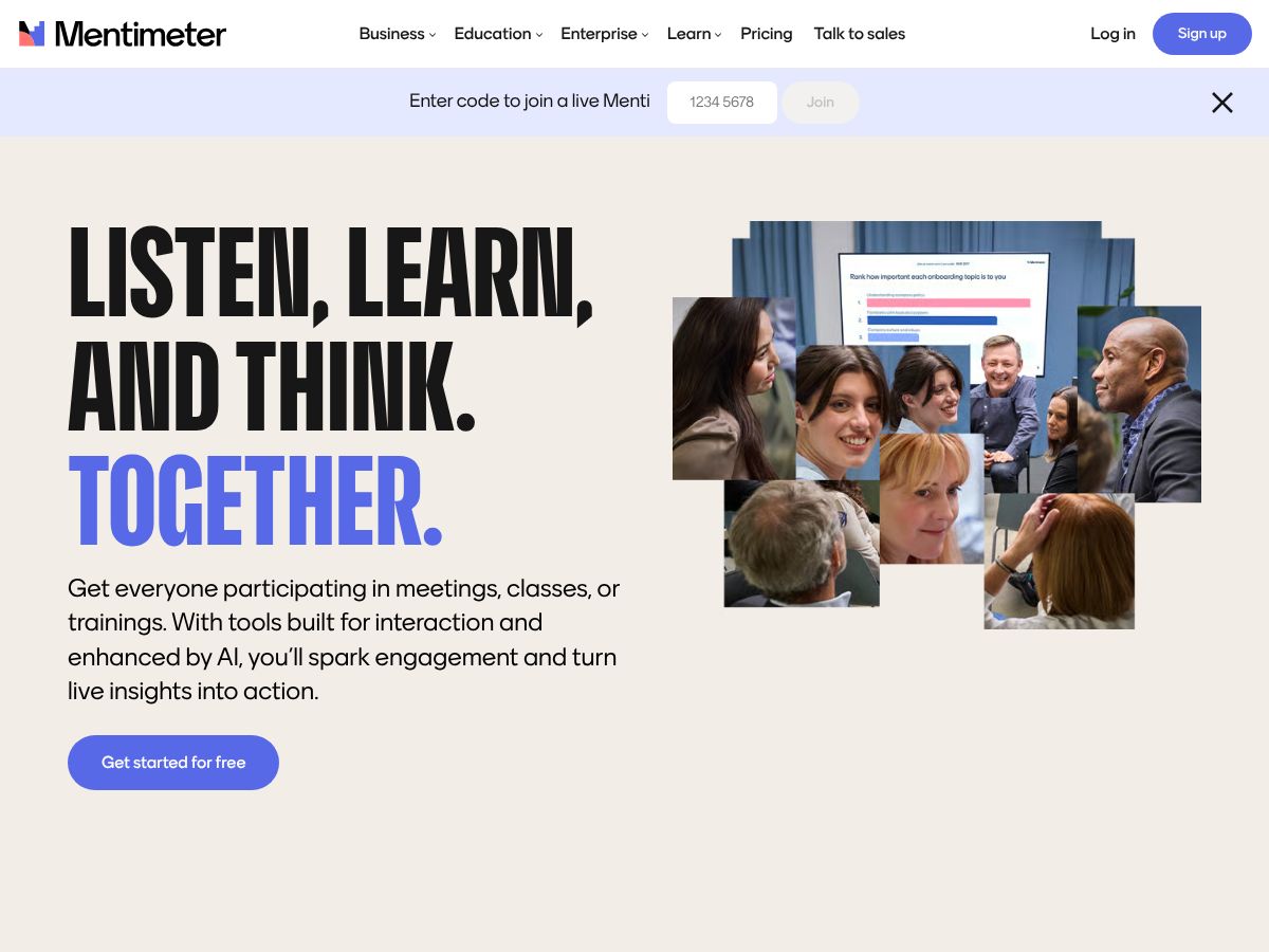 Mentimeter screenshot