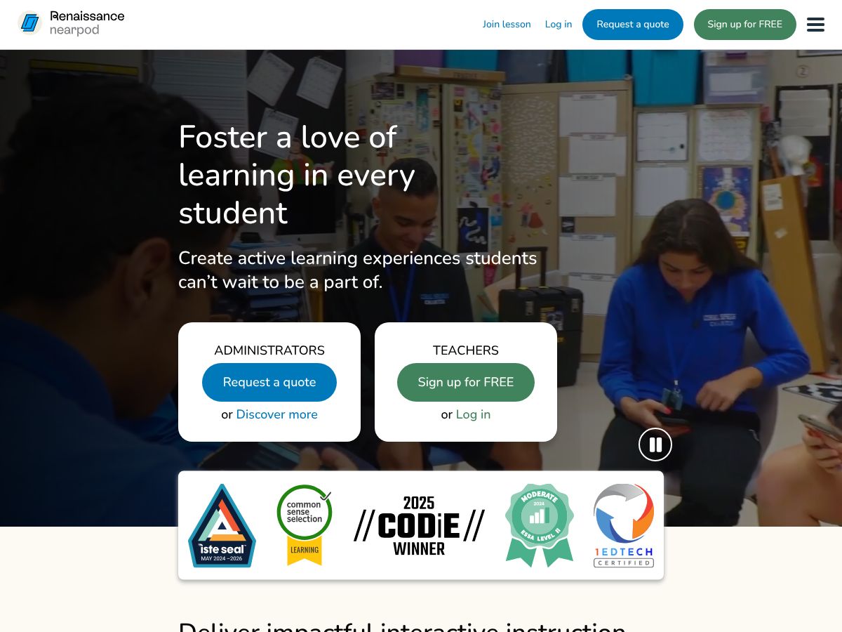 Nearpod screenshot