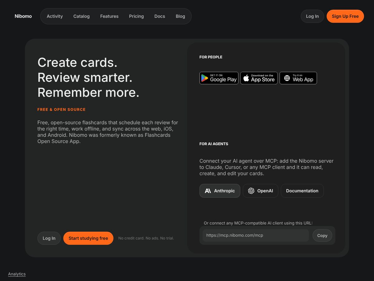 Nibomo screenshot