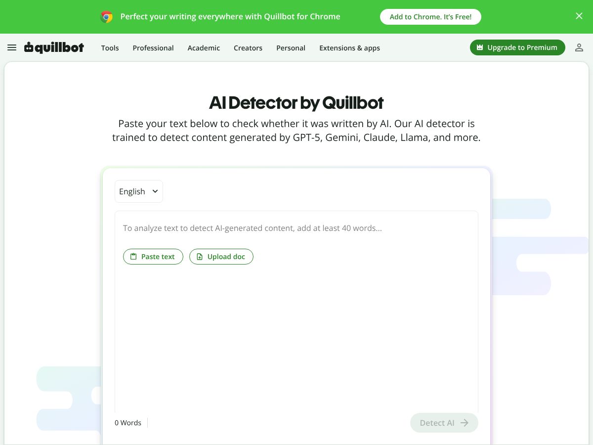 Quillbot screenshot