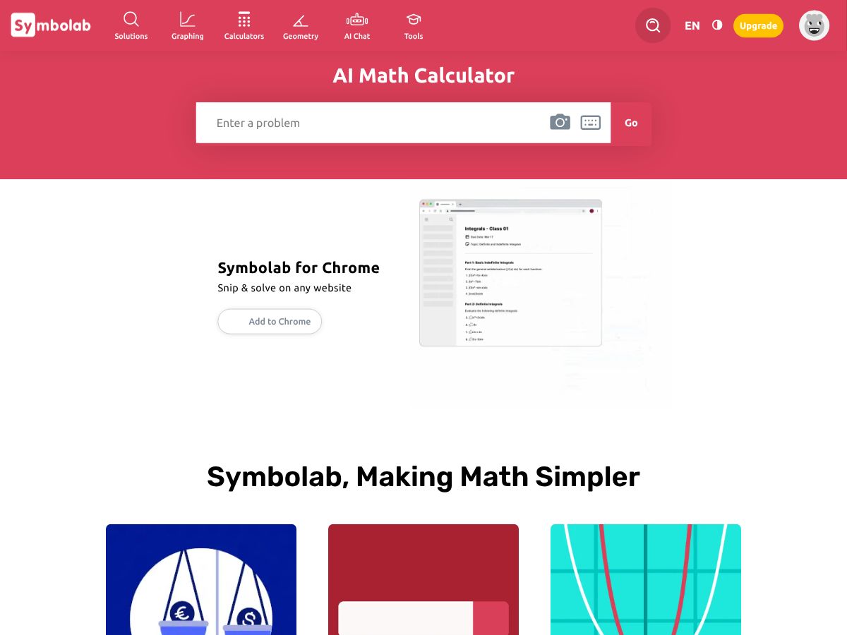 Symbolab screenshot