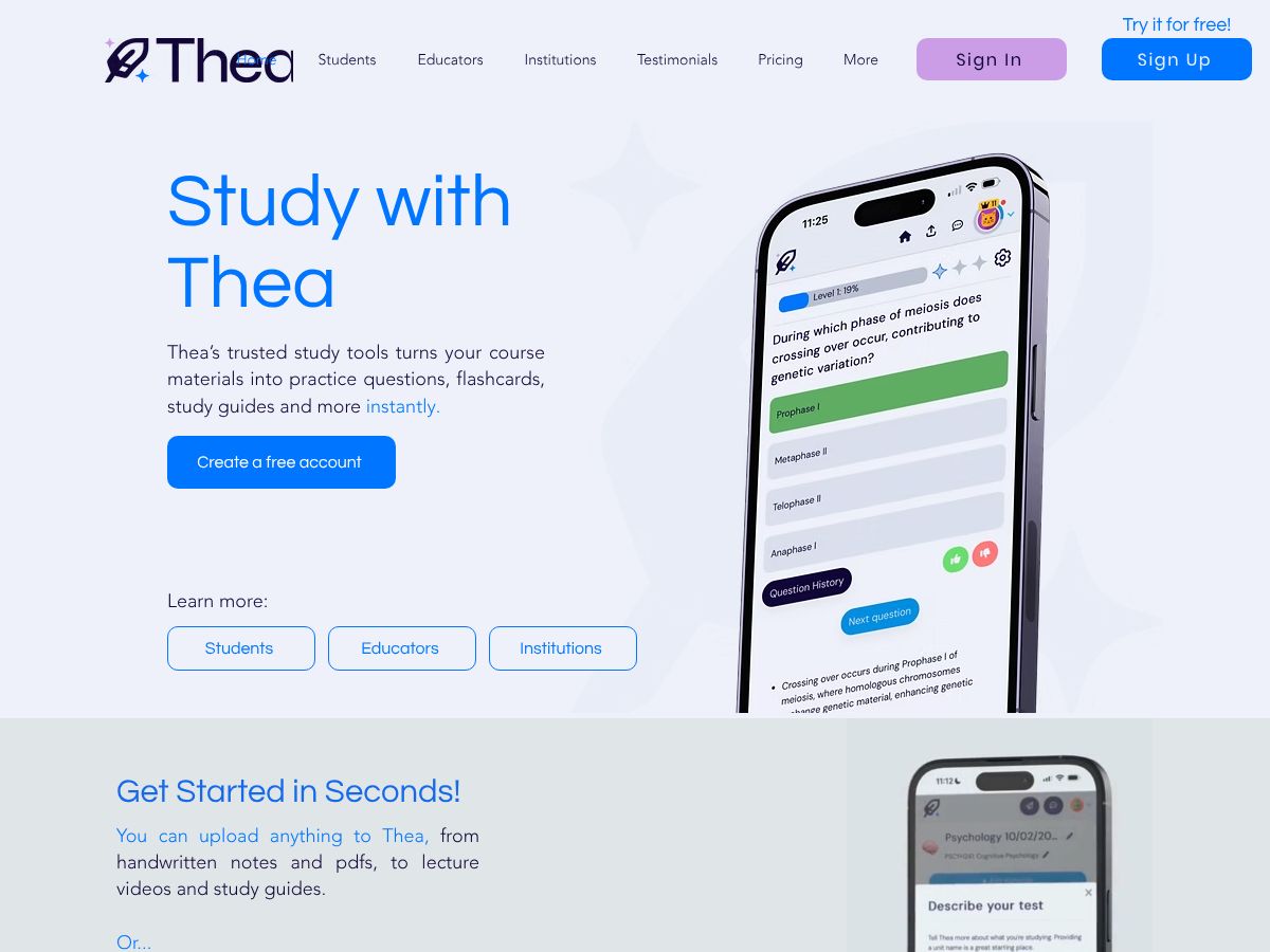 Thea screenshot