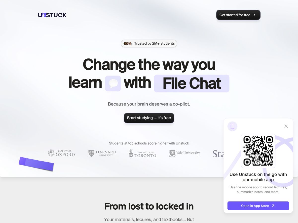 Unstuck AI screenshot