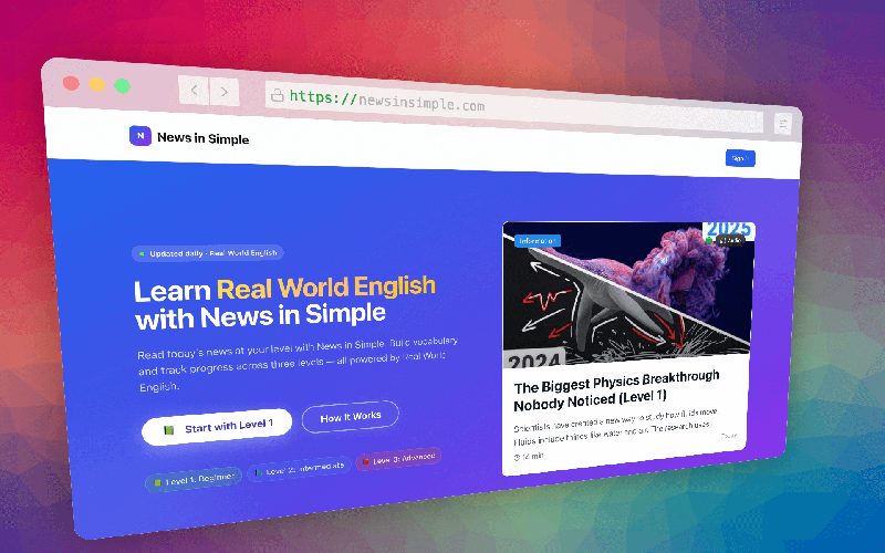 News in Simple logo